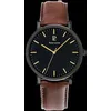 Image de Montre - Essential 218F434 - Cadran Noir - Bracelet Cuir Brun - Étanchéité 5 ATM