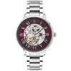 Image de Montre Homme AUTOMATIC Argenté Cadran Bordeaux Bracelet Acier Argenté 20 MM