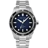 Image de Solaire Homme INTI Argenté Cadran Fumé Bleu Bracelet Acier Argenté 22M