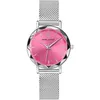 Image de Montre Femme MULTIPLES Argenté Cadran Rose Bracelet Acier milanais Argenté 14 MM