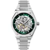 Image de Automatique Homme COPILOTE Argenté Cadran Soleillé Vert Bracelet Acier Argenté 22M