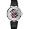 Image de Montre Homme CATHEDRALE Argenté Cadran Argenté Bracelet Cuir Noir 20 MM