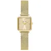 Image de Pierre Lannier Léonor - Montre femme dorée boîtier carré 229×229 mm bracelet maille milanaise 12 mm