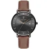 Image de Pierre Lannier Homme Solaire INTI - 209G434 - Cadran Noir Bracelet Cuir Brun