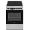 Image de Cuisiniere Vitroc ©ramique Cecv50fcs - 4 Feux - L49.5 X H82.7 Xp58 Cm- Silver