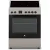 Image de Cuisiniere Vitrocéramique Cecv60fcs - 4 Feux - L58,8 Xp61 Xh83 Cm - Silver