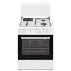 Image de Cuisiniere Mixte Cecm60fcw - 3 Feux Gaz + 1 Électrique - L59,8 X P61 Xh83 Cm - Blanc