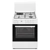 Image de Cuisinière mixte CONTINENTAL EDISON CECM60FCW - 3 feux gaz + 1 électrique - L598 x P61 xH83 cm - Blanc