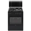 Image de Cuisiniere Mixte Cecm60fcb - 3 Feux Gaz + 1 Électrique - L59,8 X P61 Xh83 Cm - Noir