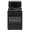 Image de Cuisinière mixte CONTINENTAL EDISON CECM60FCB - 3 feux gaz + 1 électrique - L598 x P61 xH83 cm - Noir
