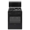 Image de Cuisiniere mixte cecm60fcb - 3 feux gaz + 1 électrique - l59,8 x p61 xh83 cm - noir