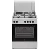 Image de Cuisiniere Mixte Cecm60fcs - 3 Feux Gaz + 1 Électrique - L59,8 X P61 Xh83 Cm - Silver
