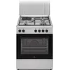 Image de Cuisinière mixte CONTINENTAL EDISON CECM60FCS - 3 feux gaz + 1 électrique - L598 x P61 xH83 cm - Silver