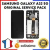 Image de Écran LCD + vitre tactile - SAMSUNG - Galaxy A32 5G (SM-A226B) - Châssis inclus - Service Pack officiel - Noir