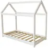 Image de Lit cabane pour enfant camilla - 140 x 70 cm - blanc