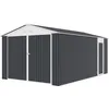 Image de Garage métal Houston 1536 m² - Anthracite