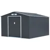 Image de Abri de jardin métal Vegas- 15 m² - Gris