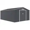 Image de Abri de jardin métal vegas- 15 m² - gris