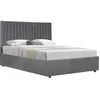 Image de Lit avec coffre Mia - 160 x 200 cm - Gris
