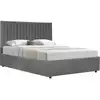 Image de Lit avec coffre mia - 140 x 190 cm - gris