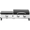 Image de Plancha Gaz Avec Couvercle "rasio" - 7.5 Kw - 3 Brûleurs - Noir