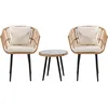 Image de Salon de jardin rotin Vela - 2 places - Marron