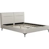 Image de Lit Double En Tissu Design "moritz" - 180 X 200 Cm - Beige