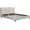 Image de Lit double en tissu design moritz - 180 x 200 cm - beige