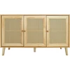 Image de Buffet Style Cannage "neuille" - 120 X 40 X 71.5 Cm - Beige