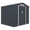 Image de Abri de jardin métal vegas - 4,07 m² - gris