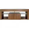 Image de Meuble Tv Design Bois "hugo" - 140 X 40 X 50 Cm - Marron