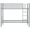 Image de Lit superposé ADAM - 90 x 190 cm - Métal - Gris