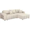 Image de Canapé dangle convertible tissu chenille 3 places - Trocadero - Beige