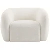 Image de Fauteuil Tissu Bouclette "washington" - Blanc