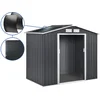 Image de Abri De Jardin Métal - "vegas" - 5.29 M² Avec Panneaux Solaires - Gris