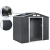 Image de Abri de jardin métal - Vegas - 5.29 m² avec panneaux solaires - Gris