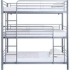 Image de Lit Superposé En Métal Triple "havin" - 90 X 190 Cm - Gris