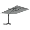 Image de Parasol Jardin Déporté En Aluminium "sky 4" - 3 X 4 M - Gris