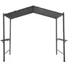 Image de Pergola tonnelle pour barbecue - 277 x 149 cm - anthracite