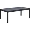 Image de Table jardin en aluminium extensible lagos - 200-320 x 105 x 76 cm - noir