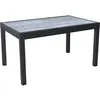 Image de Table de jardin en aluminium extensible Lagos - 140/280 x 90 x 76 cm - Gris