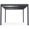 Image de Pergola Bioclimatique En Aluminium "windsor" - 3 X 4 M - Anthracite