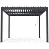 Image de Pergola bioclimatique en aluminium windsor - 3 x 4 m - anthracite