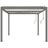 Image de Pergola bioclimatique Windsor - 3 x 4 m - Taupe