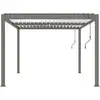 Image de Pergola bioclimatique windsor - 3 x 4 m - taupe