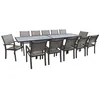 Image de Salon de jardin repas extensible Lagos - 200/320 cm - Taupe - 12 places