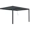 Image de Pergola Adossée En Aluminium "windsor" - Gris Anthracite - 3 X 4 M