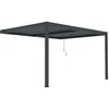 Image de Pergola adossée en aluminium Windsor - Gris anthracite - 3 x 4 m