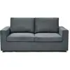 Image de Canapé convertible express en tissu elena - 3 places - couchage 140 cm - gris