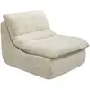 Image de Chauffeuse en tissu texturé candela - 81 x 96 x 75 cm - beige